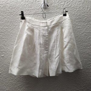 NWT LinenHandmadeStudio AGNES white linen shorts